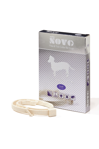 קולר NOVO לכלב נגד קרציות ופרעושים עד 8 ק