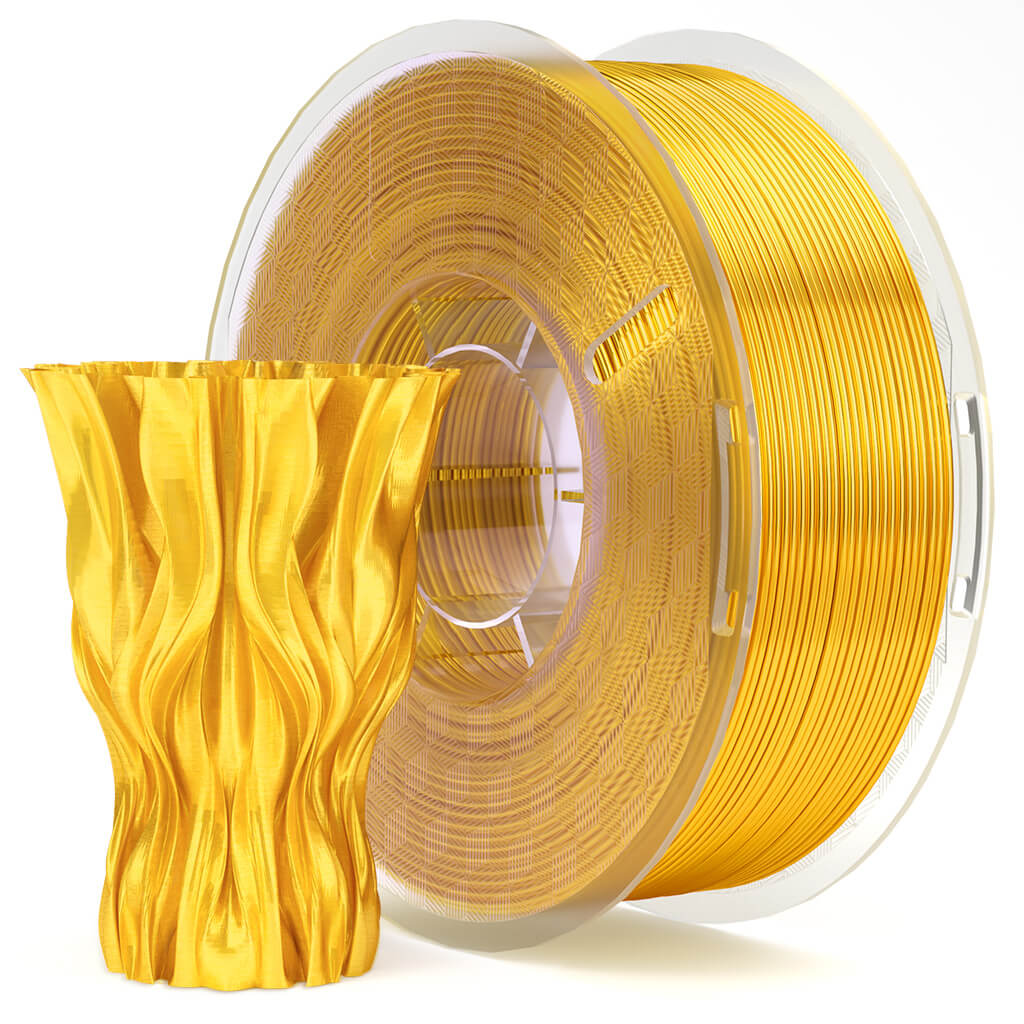 פילמנט משי זהב 1 ק"ג 1.75 מ"מ - ELEGOO Silk PLA Gold
