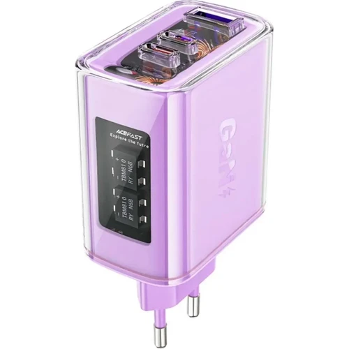 מטען קיר A45 (2xUSB-C, 1xUSB-A) 65W PD - סגול