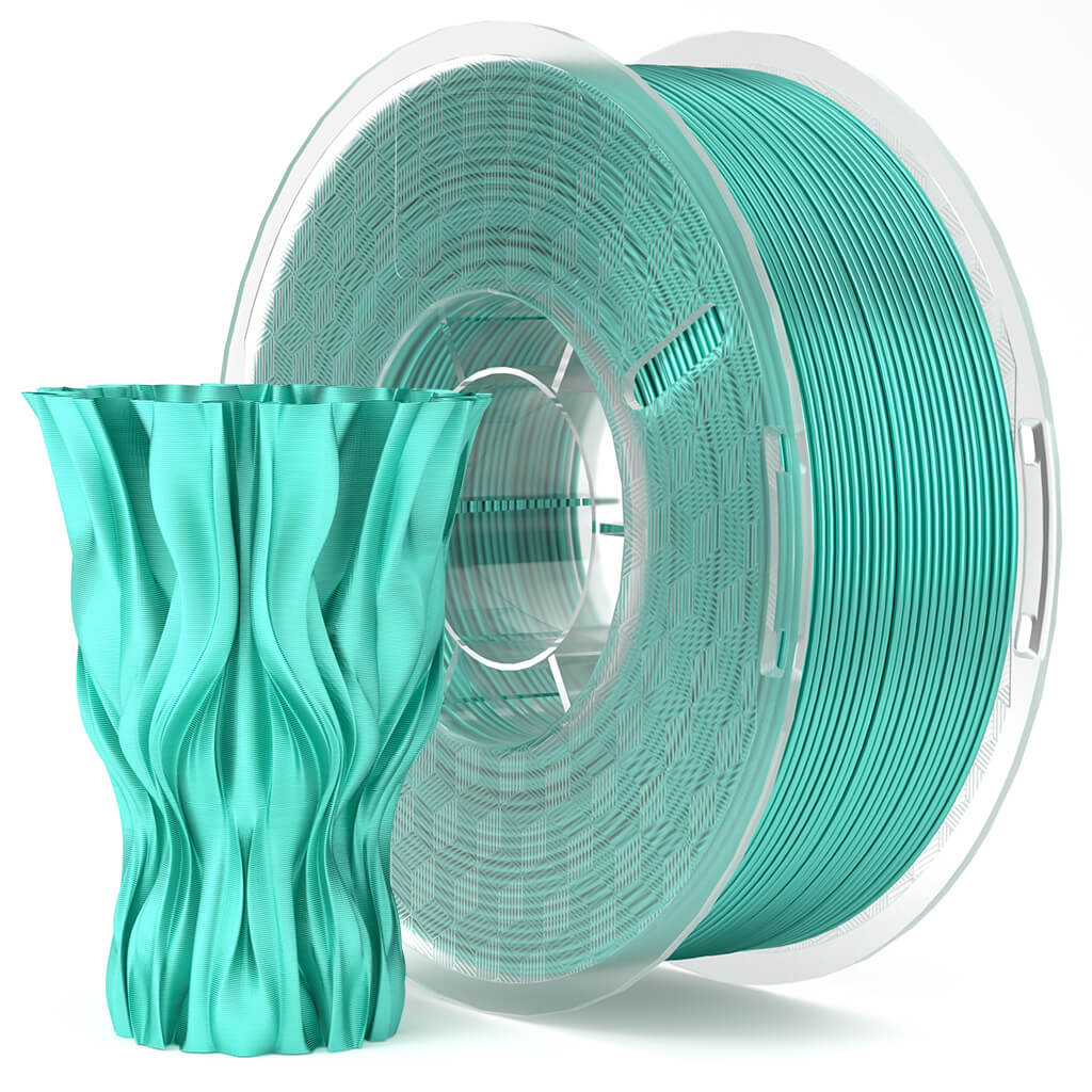 פילמנט משי ירוק מנטה 1 ק"ג 1.75 מ"מ - ELEGOO Silk PLA Mint Green