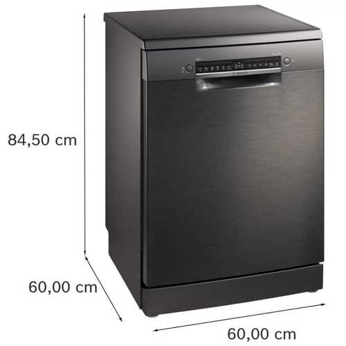 מדיח כלים רחב 14 מע' כלים Bosch SMS4HVC11E Serie 4 שחור