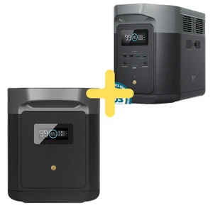 תחנת כח ניידת EcoFlow DELTA 2 Max + תא הרחבה לתחנת כח ניידת ECOFLOW DELTA 2 MAX