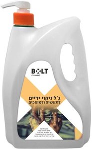 ג׳ל ניקוי ידיים לתעשייה 3.9 ליטר | גרגרי שחיקה | HCL4L – BOLT