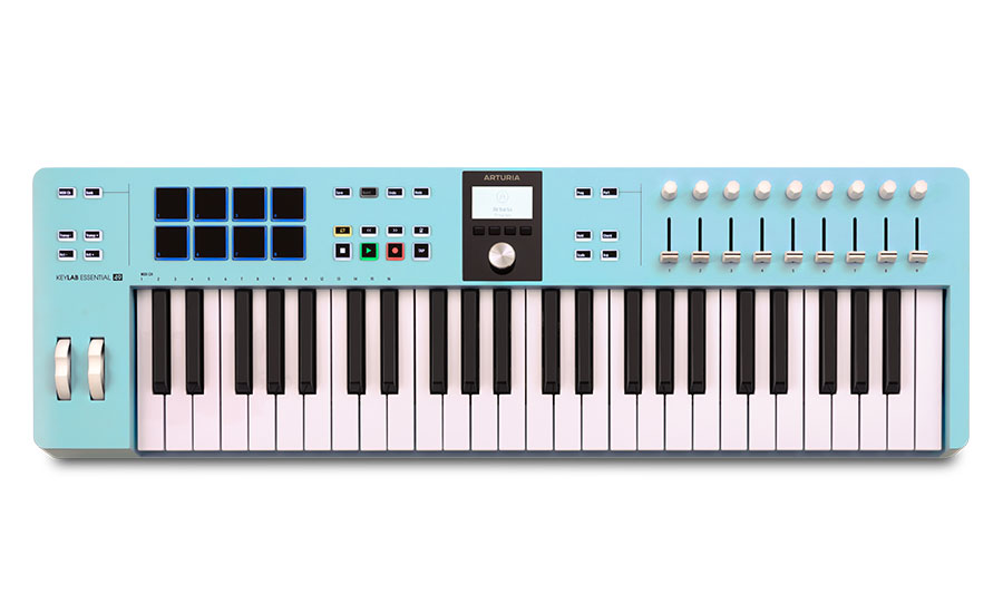 מקלדת שליטה Arturia Keylab Essential 49 MK3 - צבע Aquamarine