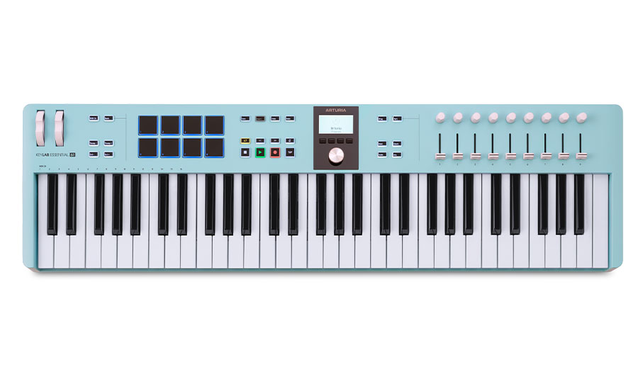 מקלדת שליטה Arturia Keylab Essential 61 MK3 - צבע Aquamarine