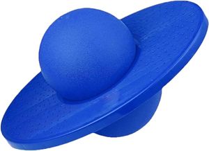 כדור פוגו קפיצות מתנפח עם משטח מונע החלקה (מגוון צבעים)