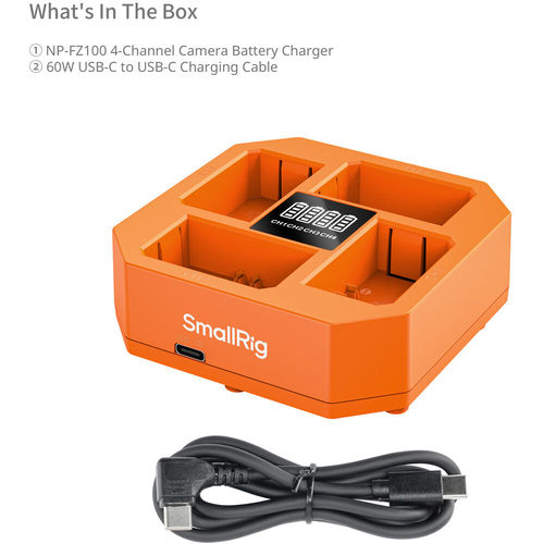 מטען USB ל-4 סוללות SmallRig 4839 NP-FZ100