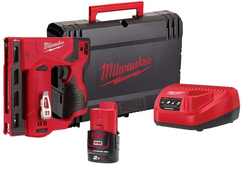 אקדח סיכות 12V כולל סוללה 2AH מבית Milwaukee