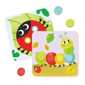 משחק התאמת צבעים ופסיפס מעץ 23 חלקים