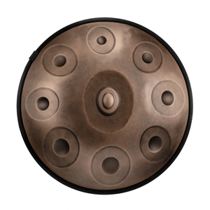 הנדפאן HLURU HB9-Bronze STL Handpan Drum 9 notes 22" Bronze D AMARA