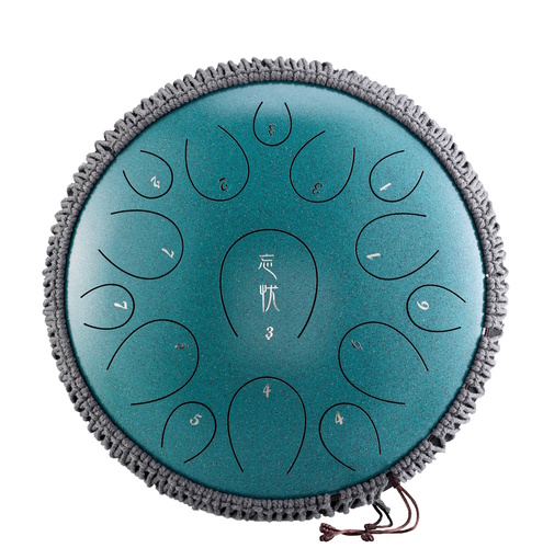 סטיל דראם HLURU TY15-14 Malachite Steel Tongue Drum 14