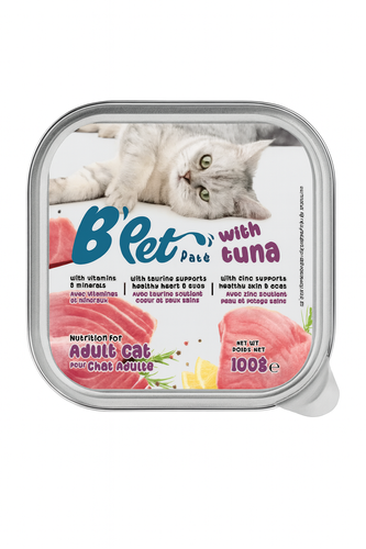 מעדן לחתול B`PET בטעם טונה 100 גרם