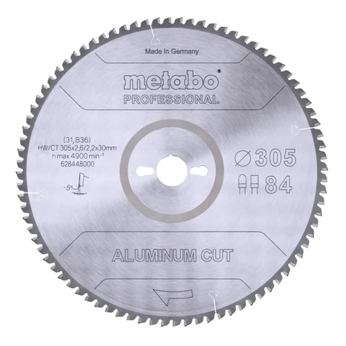 להב עגול לאלומיניום METABO Aluminium 305X30X84T 