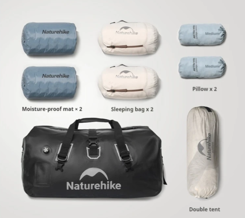 תיק צמידן אטום למים 90 ליטר NATUREHIKE Waterproof IPX7 Bag