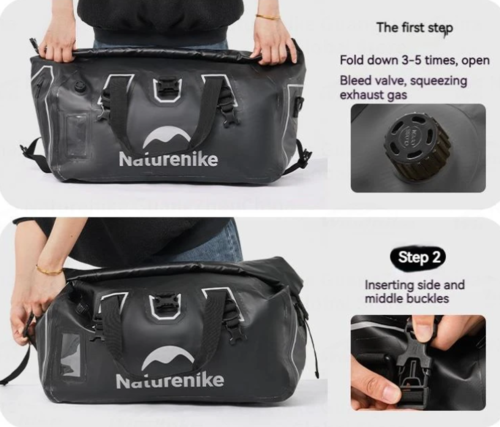 תיק צמידן אטום למים 90 ליטר NATUREHIKE Waterproof IPX7 Bag