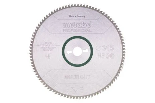 להב רב שימושית לאלומיניום METABO 315X30X96T 2.8 