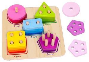 מיון צורות גאומטריות מעץ 21 חלקים