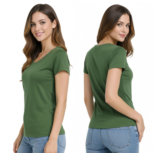חולצה קצרה צווארון גזור | XXS-XL | דגם בר