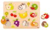 פאזל כפתורים מעץ 10 חלקים - פירות