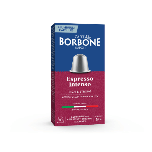 10 קפסולות בורבון אספרסו אינטנסו Borbone Espresso Intenso לנספרסו
