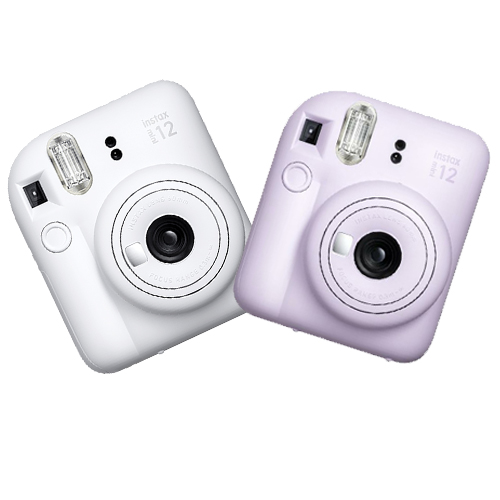 מצלמה פיתוח מיידי Fuji instax mini 12 סגול / לבן