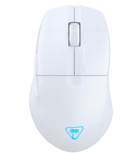 עכבר גיימינג אלחוטי לבן Turtle Beach Pure Air עם תאורת RGB צבעונית