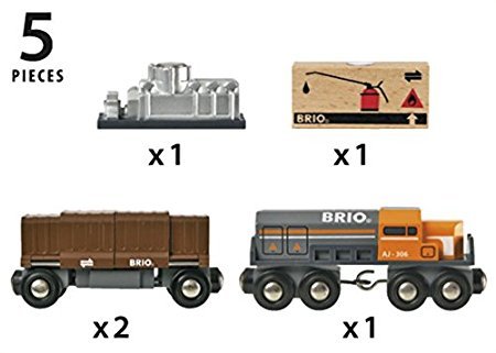 סט רכבת משא עם מטען 5 חלקים