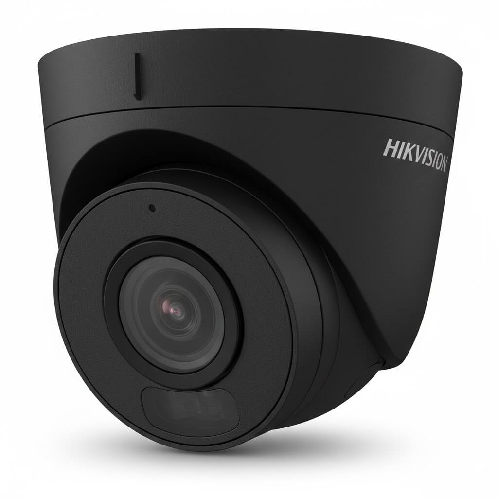 מצלמת אבטחה Hikvision DS-2CD1343G2-I(2.8)BLA 4MP | גימור שחור יוקרתי