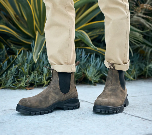 Blundstone  Blundstone 2239 - נעלי בלנסטון 2239 גברים בצבע חום כפרי - אלסטי