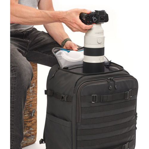 תיק טרולי גב Tenba 637-790 Axis V2 Spinner Backpack (Black, 28L)