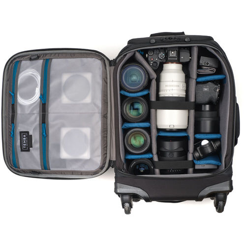 תיק טרולי גב Tenba 637-791 Axis V2 Spinner Backpack (Multicam Black, 28L)
