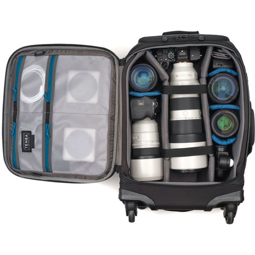 תיק טרולי גב Tenba 637-791 Axis V2 Spinner Backpack (Multicam Black, 28L)