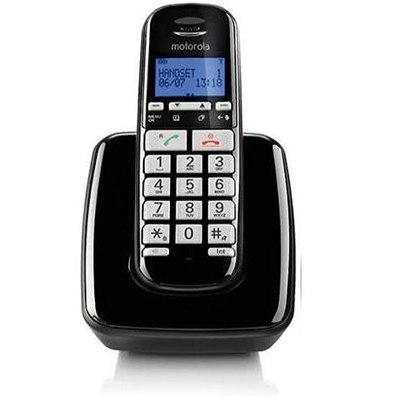 טלפון אלחוטי עם עברית Motorola S3001 - צבע שחור