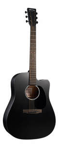 גיטרה אקוסטית מוגברת + נרתיק MARTIN DC-10E Modern Black Sitka Spruce Top CUTAWAY