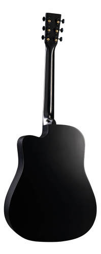 גיטרה אקוסטית מוגברת + נרתיק MARTIN DC-10E Modern Black Sitka Spruce Top CUTAWAY