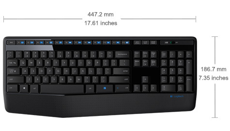 מקלדת ועכבר לוג'יטק MK345 Cordless Desktop Logitech במלאי