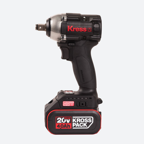 משחזת זווית 20V 4.5 BRUSHLESS KU801.9 KRESS + מברגת בוקסה 1/2 400N.M KRESSKU801.272