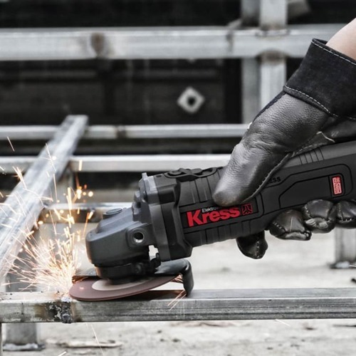משחזת זווית 20V 4.5 BRUSHLESS KU801.9 KRESS + מברגת בוקסה 1/2 400N.M KRESSKU801.272