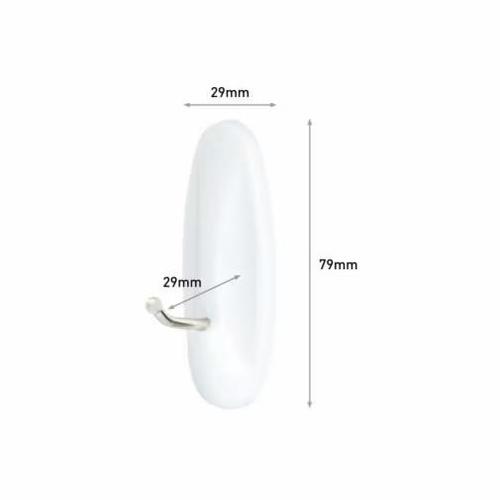 מתלה דביק וו מתכת 3M Command   (Medium Wire Hooks) 