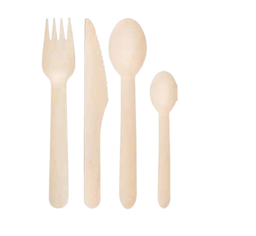 כפית  חד פעמי מעץ 16ממ עיצוב סטנדרטי