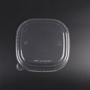 מכסה שקוף PET לקערת קרפט ריבועית 500/650 SUN  (130) 