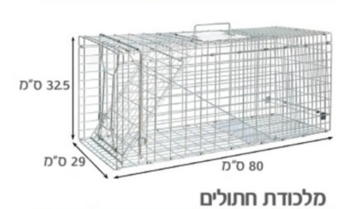 מלכודת חתולים מתקפלת MAOZ MZ מידות 79x29x31.5 ס