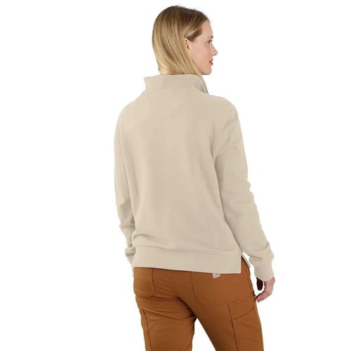 סווטשירט נשים עם חצי רוכסן מבד משולב TENCEL™ - Outline