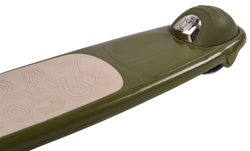 קורקינט וינטג' 2 ב-1 עם מושב מתנתק וסלסלת קש Retro Line - ירוק זית