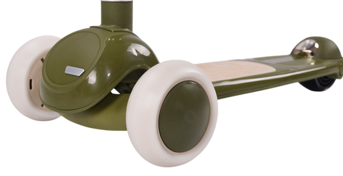 קורקינט וינטג' 2 ב-1 עם מושב מתנתק וסלסלת קש Retro Line - ורוד