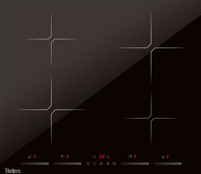 כיריים אינדוקציה 60 ס"מ BELLERS BL602IND שחור חד-פאזי