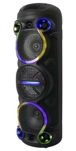 בידורית קריוקי 18 אינץ' 75W עם מיקרופון אלחוטי ושלט