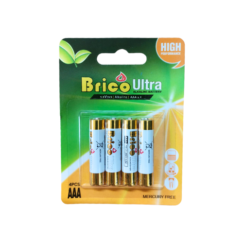חפיסת סוללות איכותיות ALKALINE 4XAAA 