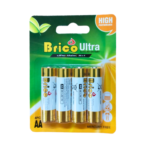 חפיסת סוללות איכותיות ALKALINE 4XAA 