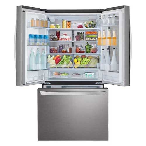 מקרר 3 דלתות 750 ליטר LG R-3D288BINS InstaView נירוסטה מוברשת